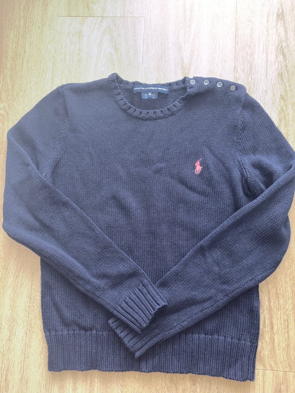 Ralph Lauren Sport 100% Cotton Navy Sweater